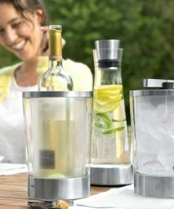 Emsa Flow Slim Flaschenkühler Edelstahl -WMF-Geschäft 14 06 Emsa MS Garten 3090 1 l