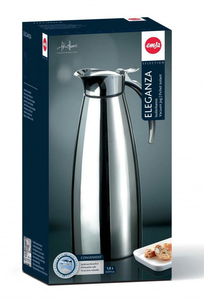 Emsa Isolierkanne Eleganza Edelstahl 4 Emsa Isolierkanne Eleganza Edelstahl – Bild 2