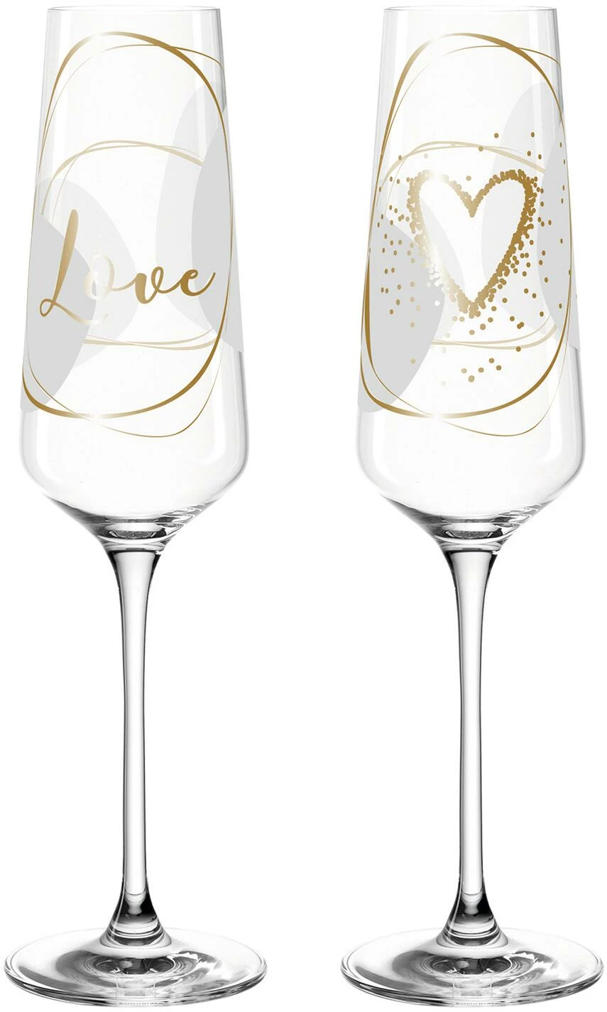 Leonardo 2 Sektgläser PRESENTE 280 Ml ′Love′ 3 Leonardo 2 Sektgläser PRESENTE 280 Ml ′Love′