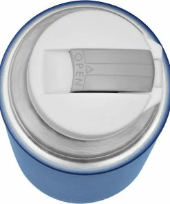 Lurch Isolier-Flasche Mit Becher Denim Blue -WMF-Geschäft 215 RS3585 240914 240919 Isolier Flasche Denim Blue Einhandverschluss scr