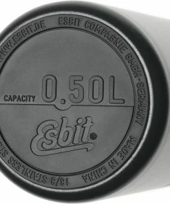 Esbit MAJORIS Edelstahl Isolierflasche Mit Doppelwandigem Edelstahl-Becher, 0.5L, Schwarz -WMF-Geschäft 219 VF500TL DG 5