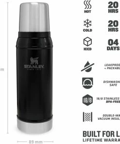 Stanley Classic 0,75l, Schwarz -WMF-Geschäft 222 668401 web3