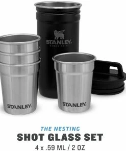 Stanley Edelstahlbecher 4x59ml, Schwarz -WMF-Geschäft 222 669601 web2