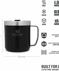 Stanley Camp Mug 0,35l, Schwarz -WMF-Geschäft 222 673501 web3
