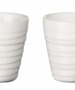 ASA Thermobecher Espresso 2er Set Thermo Twisted, Weiß