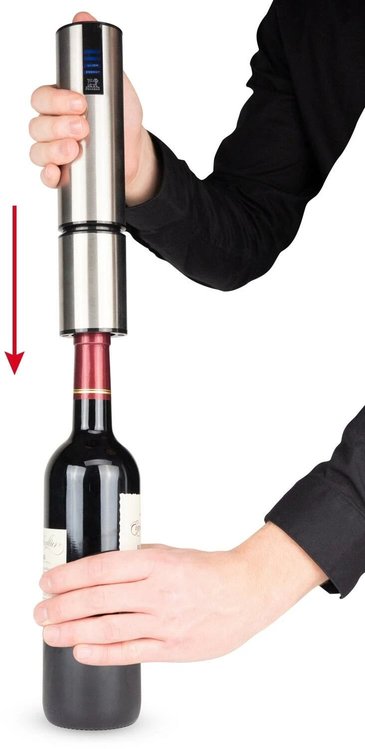 PEUGEOT Elektrischer Korkenzieher Elis Touch Mit Akku, Edelstahl 7 PEUGEOT Elektrischer Korkenzieher Elis Touch Mit Akku, Edelstahl – Bild 5