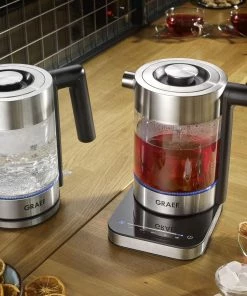 Graef Glaswasserkocher WK350 Mit Temperatureinstellung & Teesieb -WMF-Geschäft Graef Mood WK300 WK350 RGB