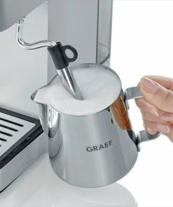 GRAEF Siebträger-Espressomaschine Salita, Silber -WMF-Geschäft Graef Siebtraeger Espressomaschine salita ES400 Detail Milchschaum