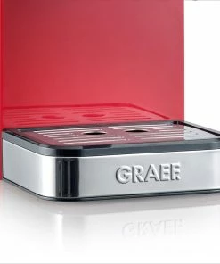 GRAEF Siebträger-Espressomaschine Salita, Rot -WMF-Geschäft Graef Siebtraeger Espressomaschine salita ES403 herausnehmbare Abtropfschale