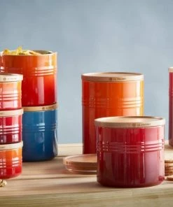 Le Creuset Zuckerdose In Ofenrot -WMF-Geschäft LeCreuset 2015 03 20 0296 neu 12 l