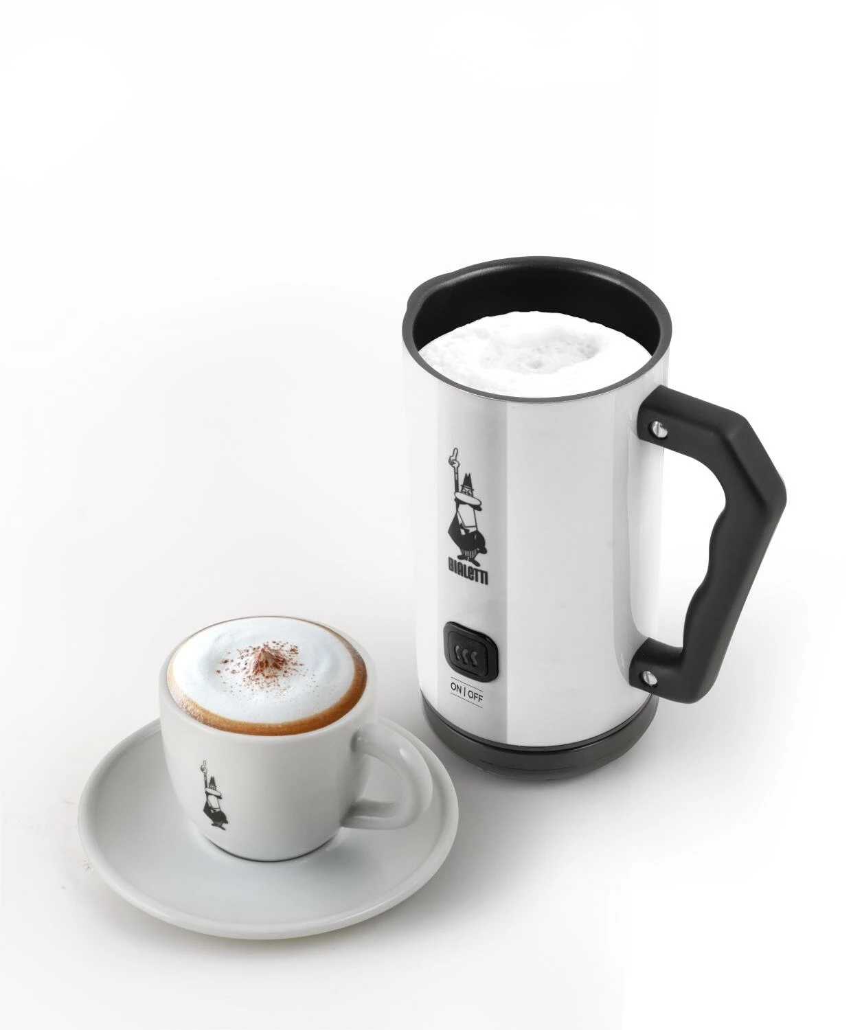 Bialetti Elektrischer Milchaufschäumer MK02 Weiß 4 Bialetti Elektrischer Milchaufschäumer MK02 Weiß – Bild 2