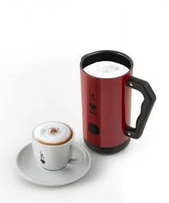 Bialetti Elektrischer Milchaufschäumer MK02 Rot -WMF-Geschäft MILKFROTHER ECONOMICO ROSSO TAZZA