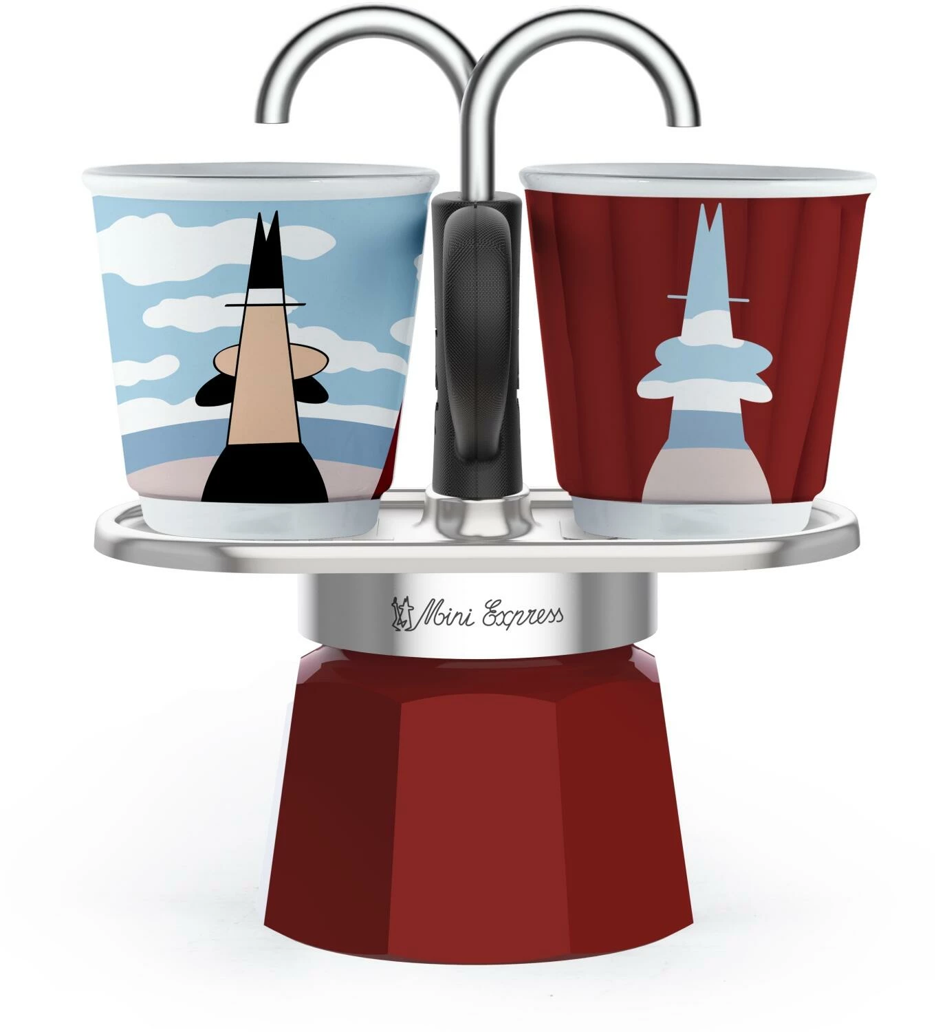 Bialetti Set Mini Express Magritte 3 Bialetti Set Mini Express Magritte