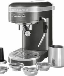 KitchenAid Halbautomatische Espressomaschine ARTISAN In Medallion Silber -WMF-Geschäft P200142KP 078z EMEA MS