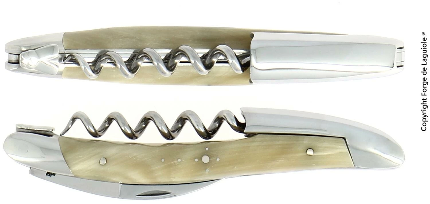 Forge De Laguiole Sommeliermesser In Marmorierter Hornspitze 3 Forge De Laguiole Sommeliermesser In Marmorierter Hornspitze