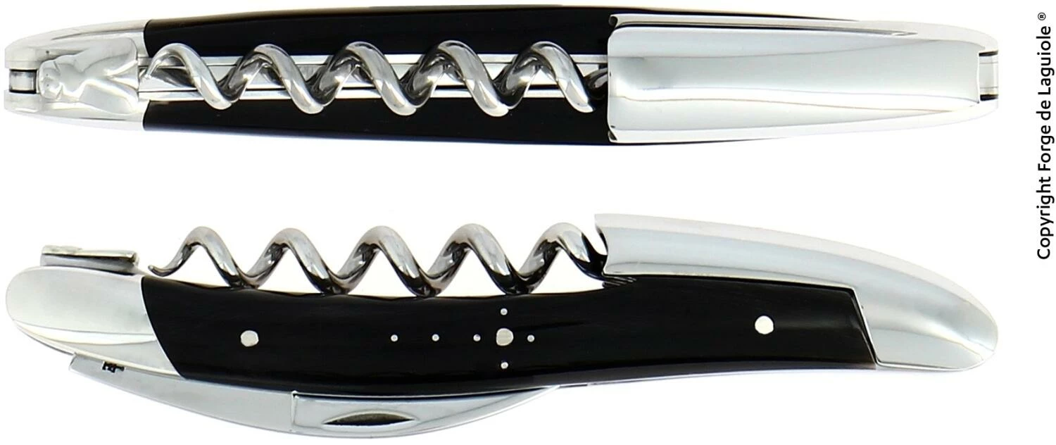 Forge De Laguiole Sommeliermesser In Marmorierter Hornspitze 4 Forge De Laguiole Sommeliermesser In Marmorierter Hornspitze – Bild 2