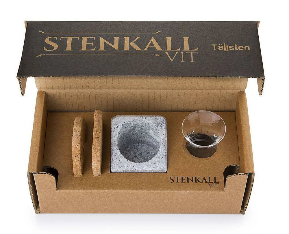 Täljsten Glaskühler Aus Speckstein Mit Trinkglas 4 Täljsten Glaskühler Aus Speckstein Mit Trinkglas – Bild 2