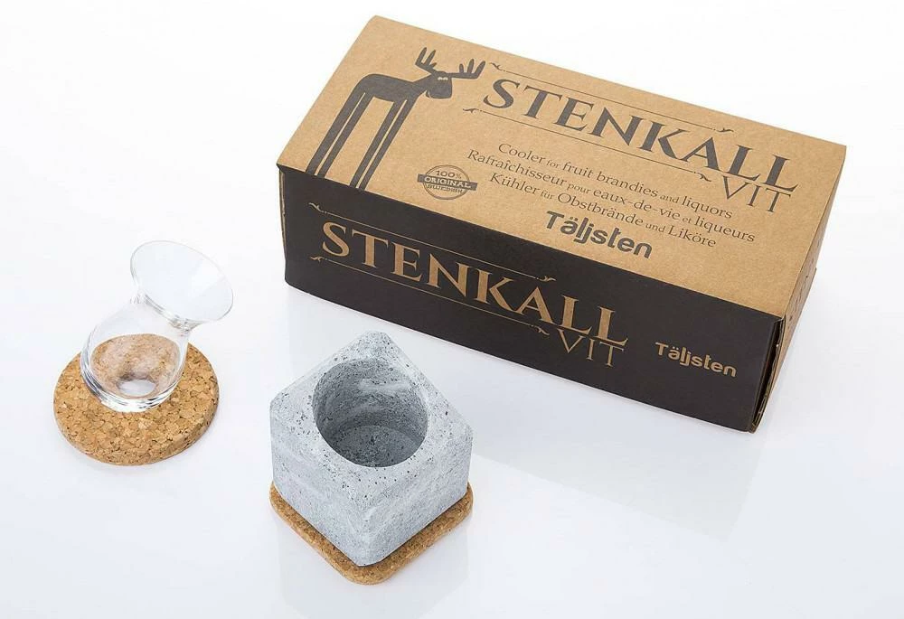 Täljsten Glaskühler Aus Speckstein Mit Trinkglas 5 Täljsten Glaskühler Aus Speckstein Mit Trinkglas – Bild 3