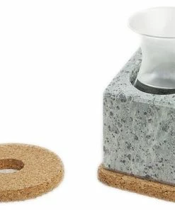 Täljsten Glaskühler Aus Speckstein Mit Trinkglas